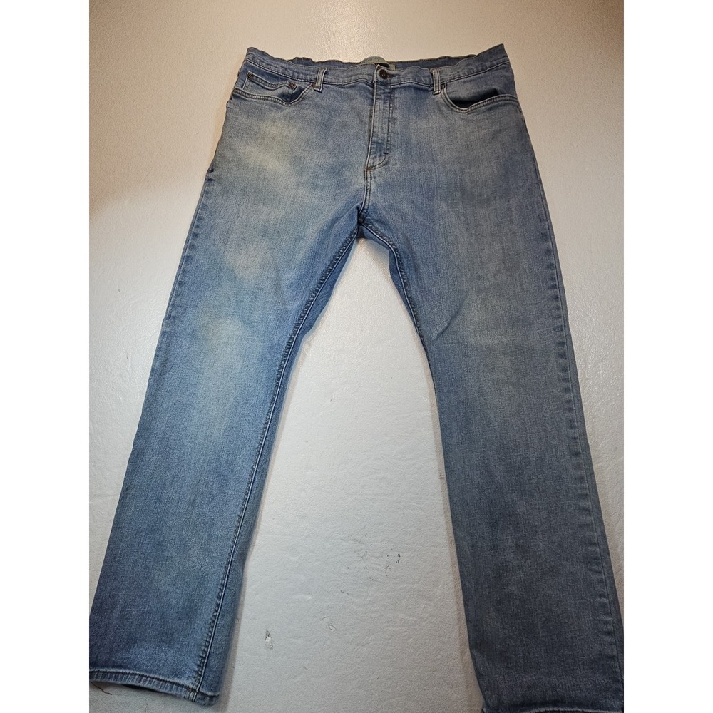 Wrangler Jeans Mens 38x30 Blue Straight Fit Comfort Flex Waistband